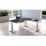 Move-3 Premium Elektrisch höhenverstellbarer Schreibtisch L-Form, 200x100cm - Anbau 120x80cm