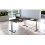 Move-3 Premium Elektrisch höhenverstellbarer Schreibtisch L-Form, 180x80cm - Anbau 100x60cm