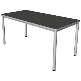 Prime Schreibtisch rechteckig, 4-Fuss-Gestell 160 - 200cm