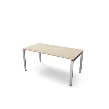 StageOne höhenverstellbarer Schreibtisch rechteckig, 4-Fuss-Gestell 160x80cm