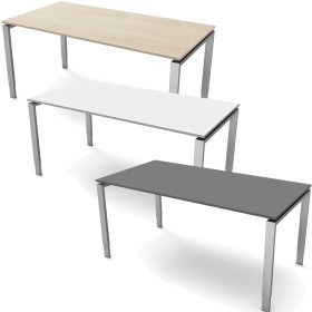 StageOne höhenverstellbarer Schreibtisch rechteckig, 4-Fuss-Gestell 180x80cm