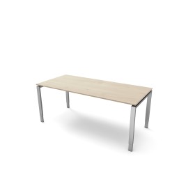 Scrivania rettangolare StageOne regolabile in altezza, struttura a 4 gambe 180x80cm