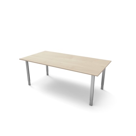 StageOne höhenverstellbarer Schreibtisch rechteckig, 4-Fuss-Gestell 200x100cm