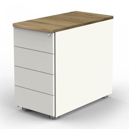 StageOne Standcontainer 4 Schubladen 42 x 80 x 72 - 76 cm