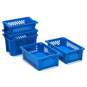 Stapelbehälter SN perforiert Blau