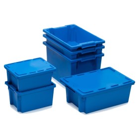 Stapelbehälter SN geschlossen Blau