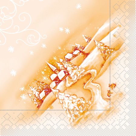 Serviette 600 Stück 
(6 x 100)