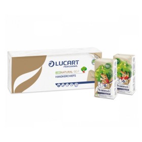 Lucart EcoNatural 90 F Taschentücher in Papierverpackung - Zero Plastic 2160 Stück 
(24 x 90)