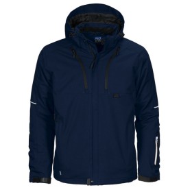 Projob Softshell / Kapuzze 3-Lagig Gefüttert Blau Marine 1 Stück