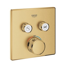 GROHE Grohtherm SmartControl Thermostat Fertigmontageset mit 2 Absperrventilen, eckige Ausführung