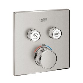 GROHE Grohtherm SmartControl Thermostat Fertigmontageset mit 2 Absperrventilen, eckige Ausführung