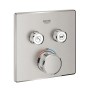 GROHE Grohtherm SmartControl Thermostat Fertigmontageset mit 2 Absperrventilen, eckige Ausführung