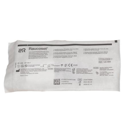 Raucoset anatomische Pinzette blau 1 Stück