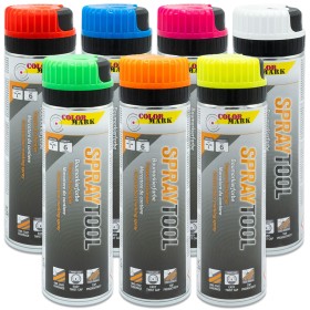 12x stk. SPRAYTOOL - Baumarkierfarbe mit Sicherheitskappe, 500 ml