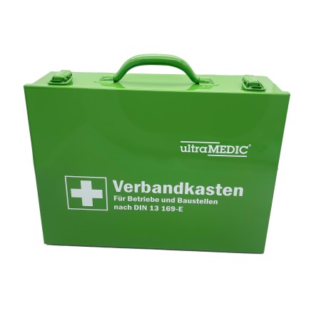 Betriebsverbandkasten ultraWORKS I Metall DIN 13169 mit Wandhalterung