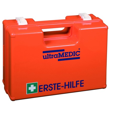 Erste-Hilfe-Koffer ultraBOX SUPER DIN 13157 mit Wandhalterung