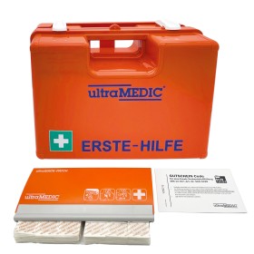 Erste-Hilfe-Set ultraAID I DIN 13157 mit Pflasterspender, mit Wandhalterung