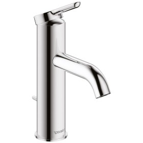 Miscelatore monocomando per lavabo Duravit C.1 M con scarico a stelo