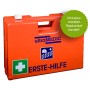 Erste-Hilfe-Koffer BAUSTELLE mit Spezialfüllung und Replantatbeutel mit Wandhalterung