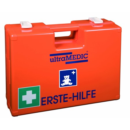 Erste-Hilfe-Koffer KIDDY mit Spezialfüllung für Kita und Kindergarten mit Wandhalterung