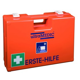 Erste-Hilfe-Koffer OFFICE mit Spezialfüllung mit Wandhalterung