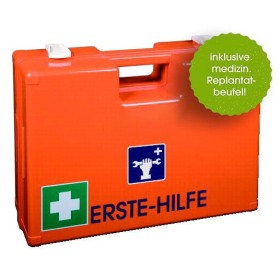 Mallette de premiers secours ATELIER avec remplissage spécial et sachet de replantation avec support mural