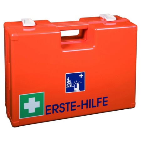 UltraMed Erste-Hilfe-Koffer ultraBOX RESCUE & FIRE mit Spezialfüllung DIN 14142:2025-03 mit Wandhalterung