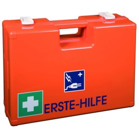 Mallette de premiers secours ÉLECTRO avec remplissage spécial avec support mural