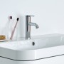 Duravit C.1 Einhebel-Waschtischmischer M mit Zugstangen-Ablaufgarnitur