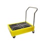 Polywagen mit Griff, abnehmbarem Gitter, für 4x25L Fässer