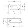 Duravit DuraSenja Badewanne 150 x 75 cm