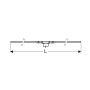 Geberit CleanLine 50 Duschrinne 130 cm