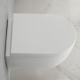 Geberit iCon Set Wand-WC Tiefspüler, verkürzte Ausladung, geschlossene Form, Rimfree, mit WC-Sitz