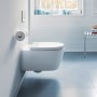 Duravit ME by Starck Wand-WC Rimless mit Wondergliss Komplettset