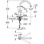 GROHE BauEdge Einhand-Spültischbatterie, DN15