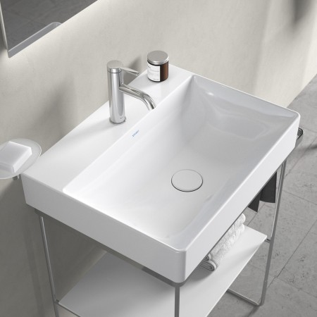 Duravit DuraSquare Waschtisch mit 1 Hahnloch, 60 x 47 cm