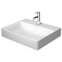 Duravit DuraSquare Waschtisch mit 1 Hahnloch, 60 x 47 cm