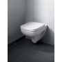 Geberit Renova Plan WC-Sitz, eckiges Design, Befestigung von oben, ohne Absenkautomatik