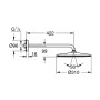 GROHE Rainshower 310 Mono Kopfbrause-Set rund, Wandmontage