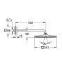 GROHE Rainshower 310 Mono Cube Kopfbrause-Set eckig, Wandmontage