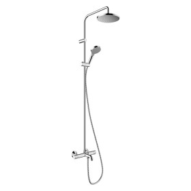 hansgrohe Vernis Blend Duschsystem 200 1 jet EcoSmart mit Wannenthermostat