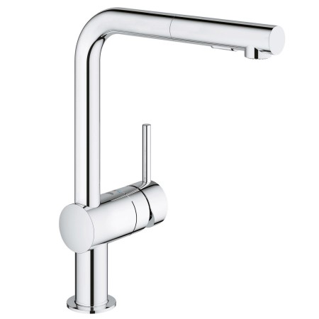 GROHE Minta Einhand-Spültischbatterie mit herausziehbarer Spülbrause SpeedClean