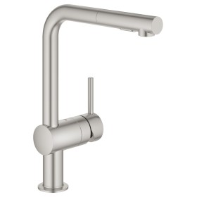 GROHE Minta Einhand-Spültischbatterie mit herausziehbarer Spülbrause SpeedClean