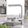 GROHE Minta Einhand-Spültischbatterie mit herausziehbarer Spülbrause SpeedClean