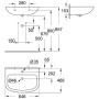 GROHE Bau Keramik Waschtisch 65 cm
