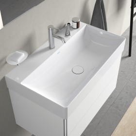 Duravit DuraSquare Waschtisch mit 1 Hahnloch, 80 x 47 cm