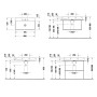 Duravit DuraSquare Waschtisch mit 1 Hahnloch, 80 x 47 cm
