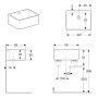 Geberit Publica Mehrzweckbecken 50 x 40 cm mit Überlauf