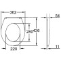 GROHE Bau Keramik WC-Sitz mit Absenkautomatik