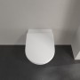 Villeroy & Boch Subway 3.0 Tiefspül-WC spülrandlos, wandhängend, TwistFlush, mit WC-Sitz 8M42S1, Combi-Pack